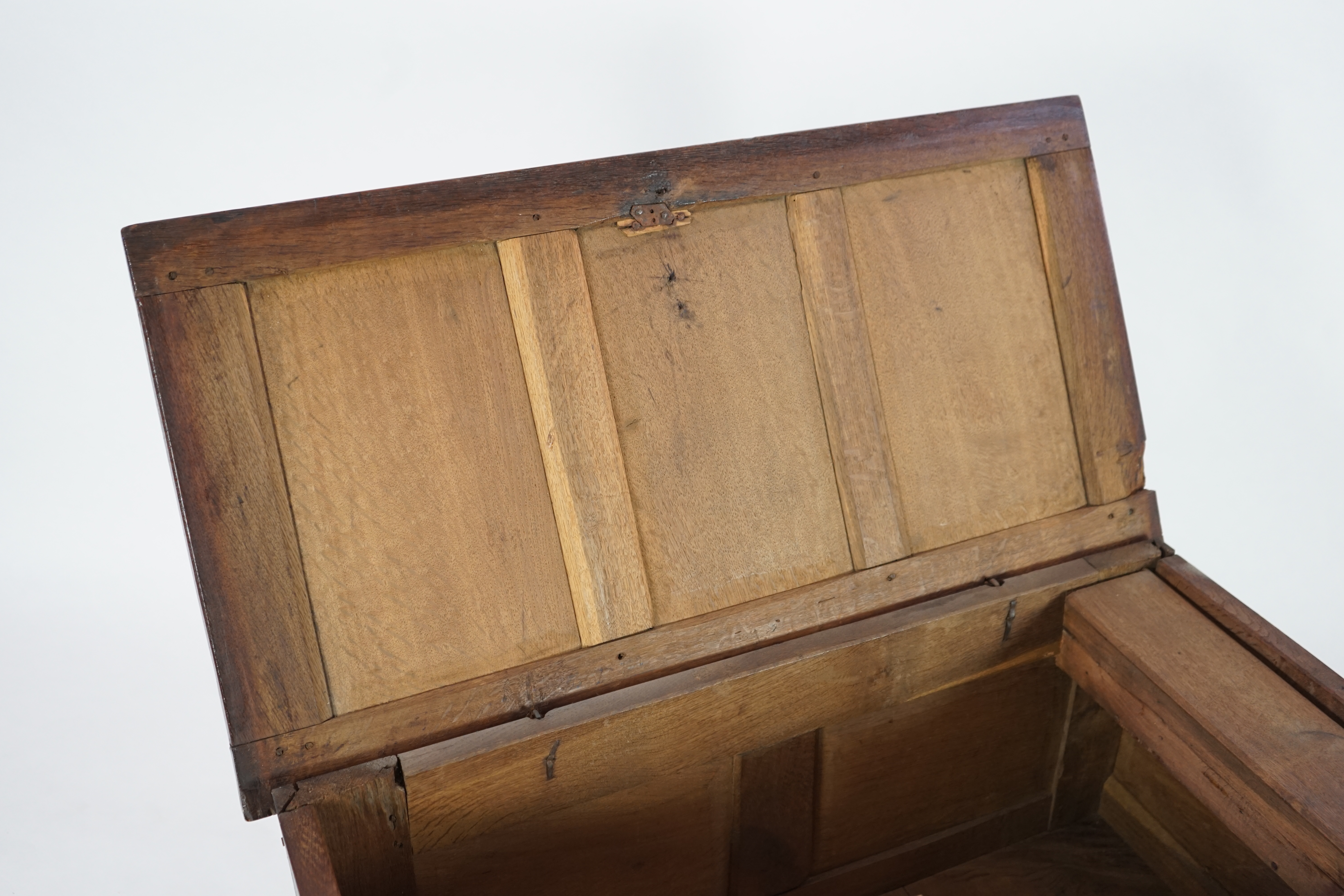 A 17th century oak coffer